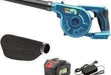 DENGS 220V Soplador, soplador de hojas, Aspirador y Triturador de Hojas, 800W, Volumen de Aire 3.6 m³/h/A / 800W